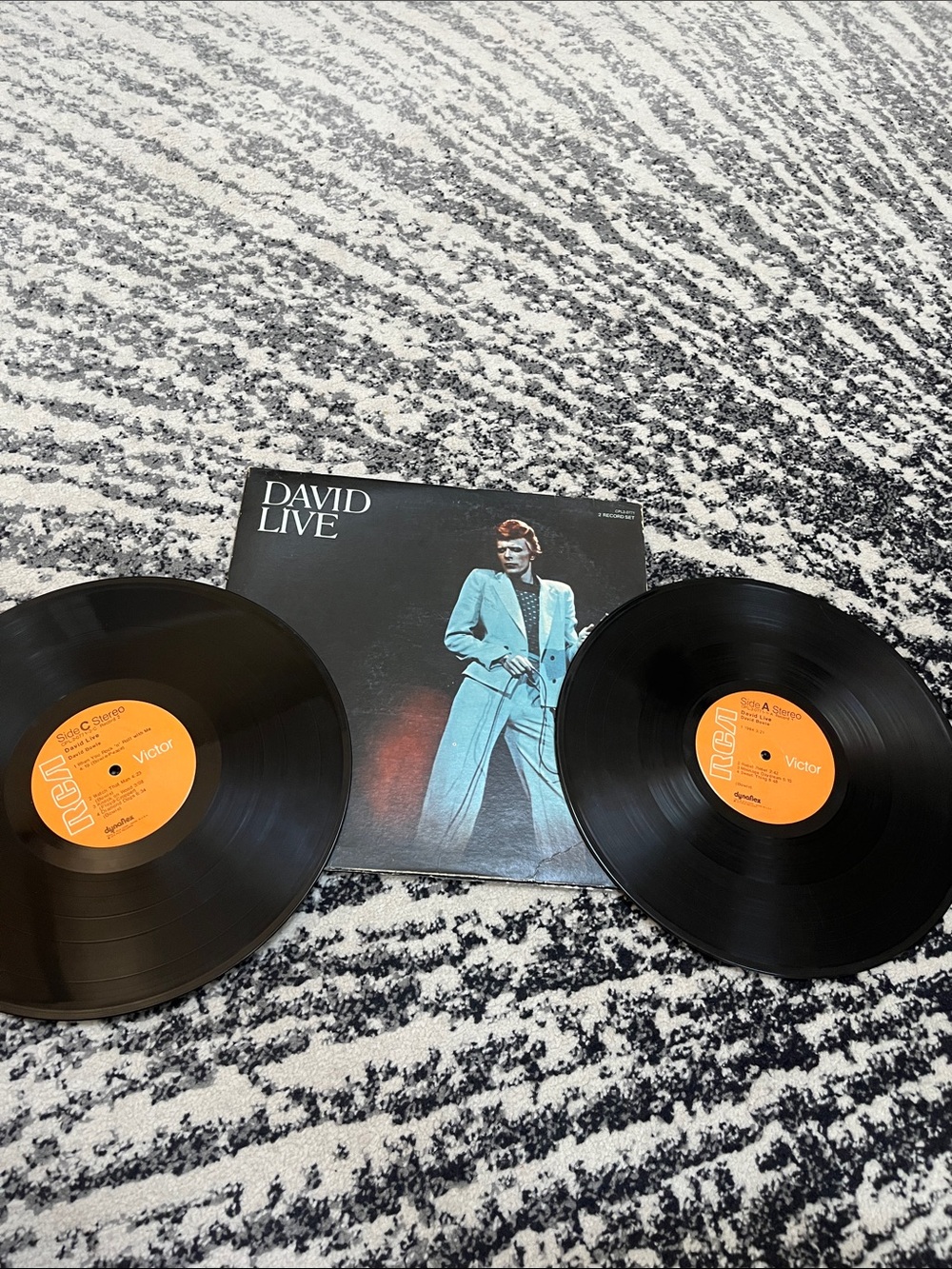 David Live Vinyl LP Set - Black with Orange Labels